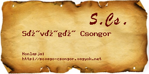 Sóvágó Csongor névjegykártya